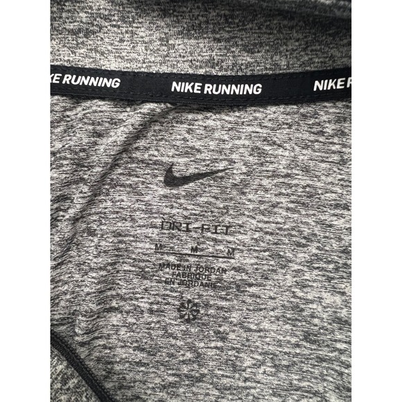 Nike Dri-FIT Mens M NU Basketball Quarter Zip Pullover Grey Space Dye Heather - Picture 9 of 11